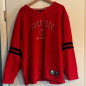 STARTER UW Wisconsin Athletics Fleece Pullover